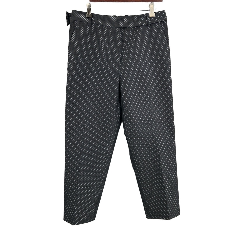 3.1 Phillip Lim Pants‎ Blue Gold Swiss Dots Office Tailored Preppy Wool Size 6